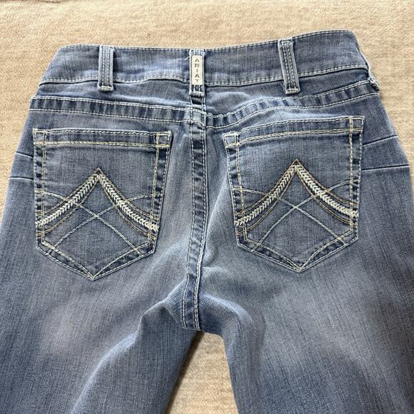Women’s Ariat Real Demin Jeans 30S Straight Leg Western Style - Picture 4 of 5